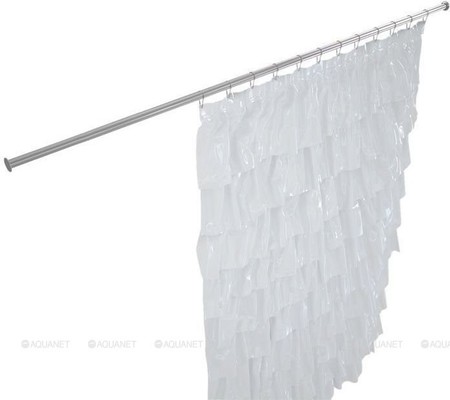 Карниз для ванной Aquanet прямой 200 на стену хром 2720₽