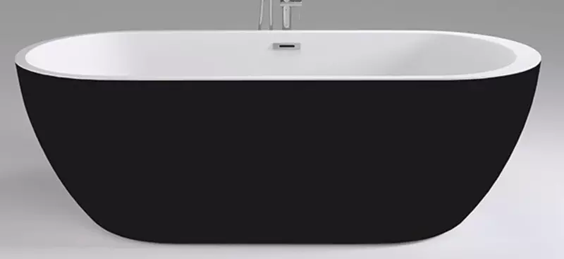 

Ванна акриловая «Black & White» SB105 170/80 с сифоном чёрная