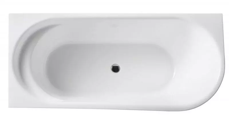 

Ванна акриловая «Belbagno» BB410 170/78 с донным клапаном с ножками без сифона белая левая