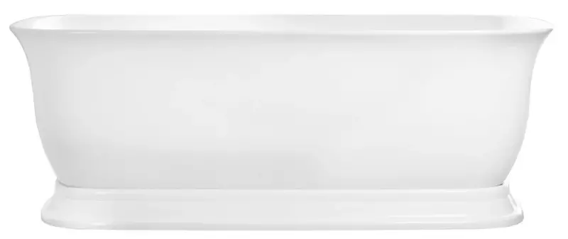 Ванна акриловая «Belbagno» BB400 170/80 на подиуме с сифоном белая, цвет белый