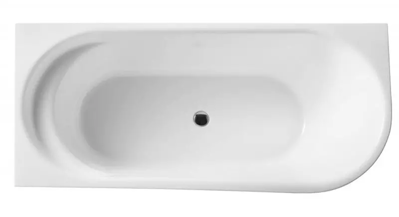 

Ванна акриловая «Belbagno» BB410 170/78 с донным клапаном с ножками без сифона белая правая