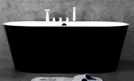 

Ванна акриловая «Belbagno» BB200-Nero 169/76 без опор с сифоном белая