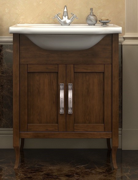 Тумба с раковиной из массива «Opadiris» Мираж 65Р (New Classic 65) светлый орех