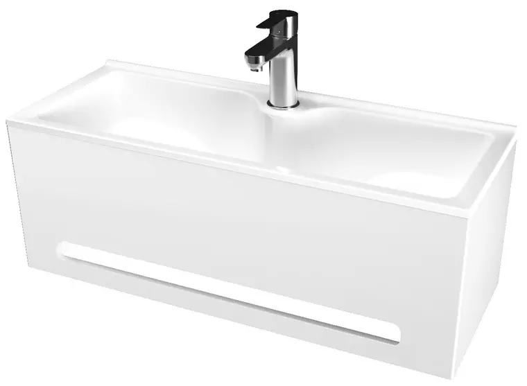 

Панель с раковиной «Marka One» Tiny S 50 Polytitan белая