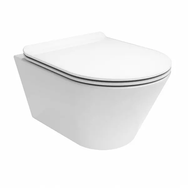 

Подвесной унитаз безободковый «Kerama Marazzi» Plaza белый