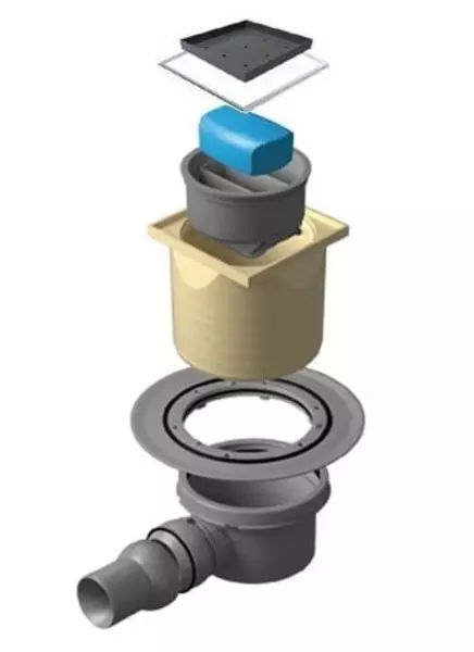 

Трап для душа «Pestan» Confluo Standard Dry 1 Ceramic 13000107 боковой выпуск под плитку