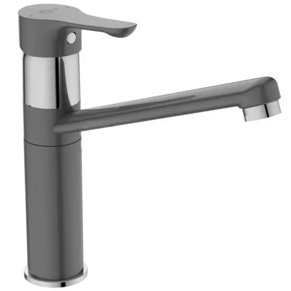

Смеситель для кухонной мойки «Ideal Standard» Alpha BC813U8 серый/хром
