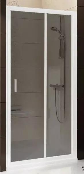 

Душевая дверь «Ravak» Blix BLDP2 100/190 Grafit/белая универсальная