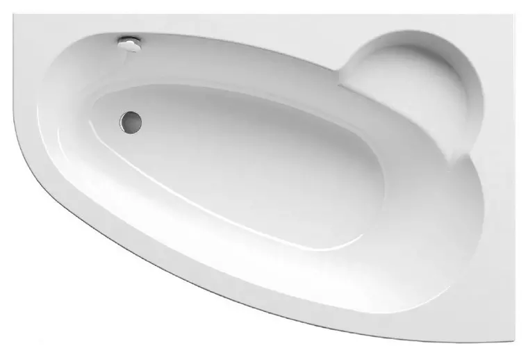 Ванна акриловая Ravak Asymmetric 170110 без опор без сифона белая правая 79090₽