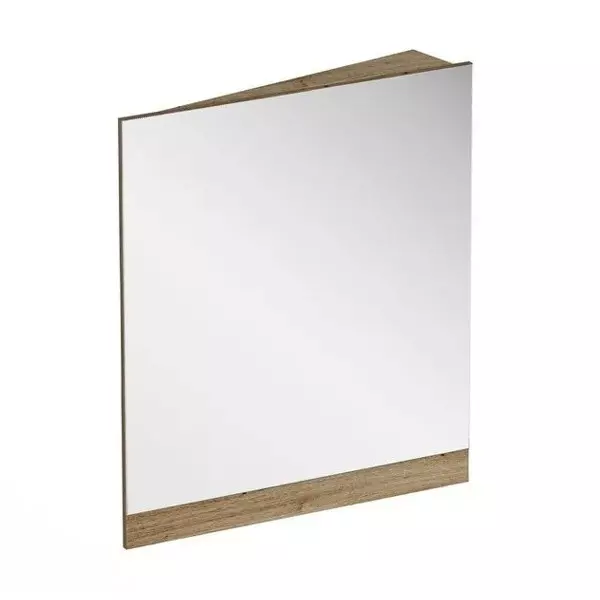 Зеркало «Ravak» 10° 65 без света угловое тёмный орех правое