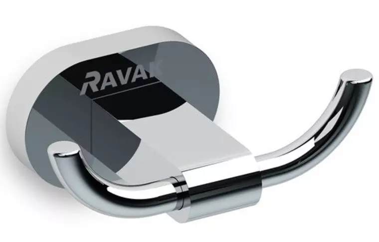 

Двойной крючок «Ravak» CR 100.00 на стену хром