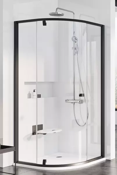 

Душевой угол-ограждение «Ravak» Pivot PSKK3 90/90 Transparent/чёрный универсальная