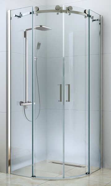 Душевой угол-ограждение «Berges Wasserhaus» Gelios 90/90 четверть круга прозрачный/хром без поддона универсальный