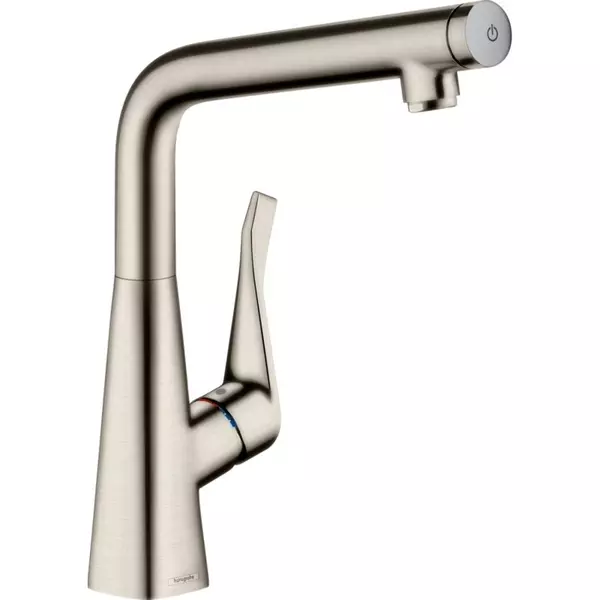 

Смеситель для кухонной мойки «Hansgrohe» Metris Select M71 73810800 сталь