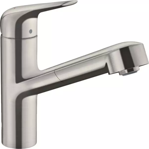 

Смеситель для кухонной мойки «Hansgrohe» Focus M42 71814800 с выдвижным изливом сталь