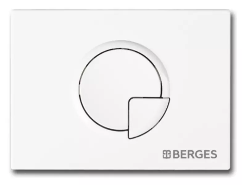 Кнопка смыва «Berges Wasserhaus» Novum R4 белая
