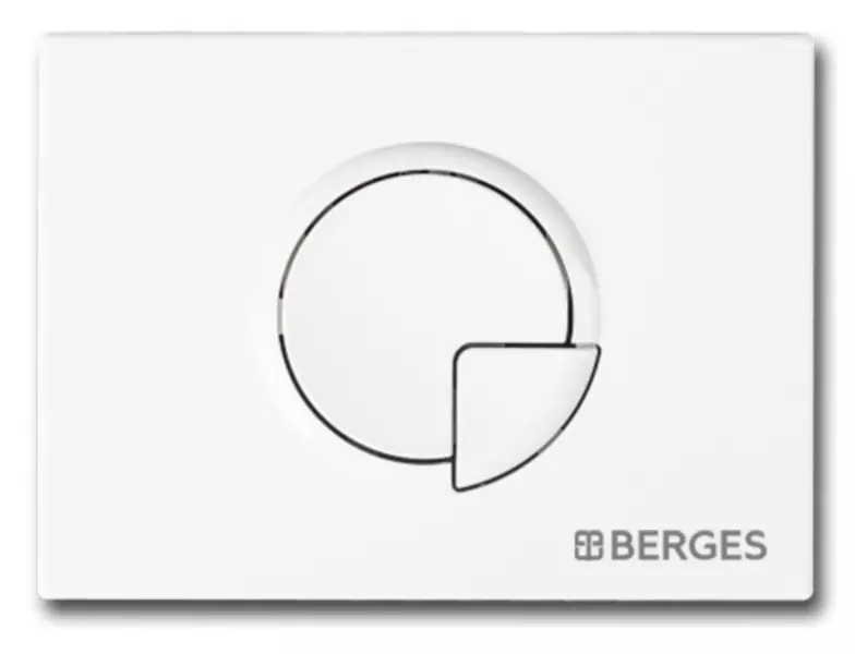 

Кнопка смыва «Berges Wasserhaus» Novum R4 белая
