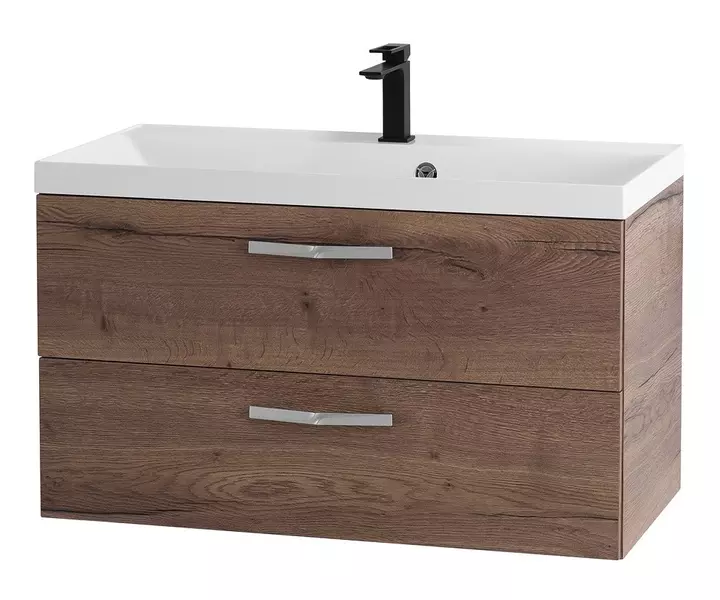 

Тумба с раковиной «Belbagno» Aurora 80 (без ручек) (BB800/450-LV-MR-AST) подвесная Rovere Tabacco