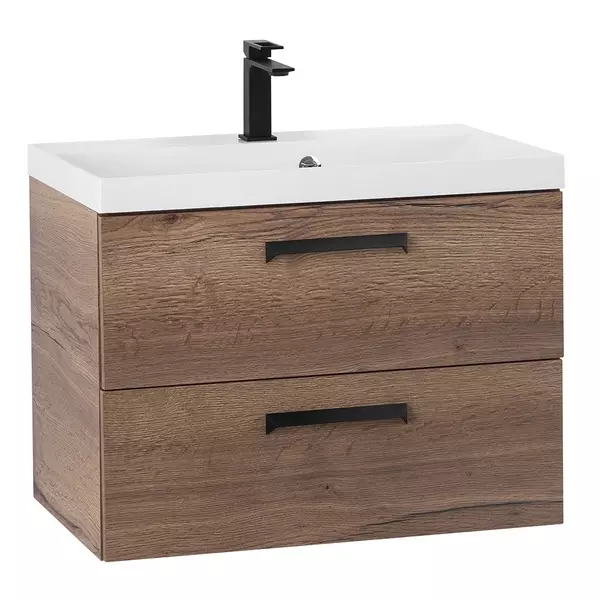 

Тумба с раковиной «Belbagno» Aurora 70 (без ручек) (BB700/450-LV-MR-AST) подвесная Rovere Tabacco