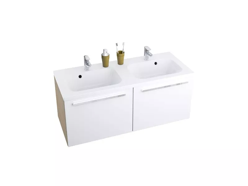 Тумба с раковиной Ravak Chrome 120 Chrome 12049 двойная подвесная белаякаппучино 164010₽