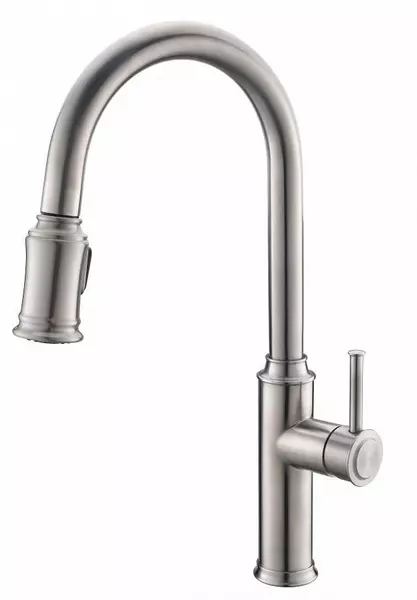 

Смеситель для кухонной мойки «Belbagno» BB-LAM58-IN с выдвижным изливом сатин