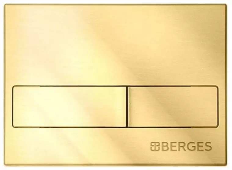 Кнопка смыва «Berges Wasserhaus» Novum L9 золото/хром