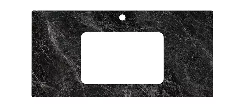 

Мебельная столешница «Kerama Marazzi» Риальто 100 PL3 керамогранит тёмный серый лаппатированый