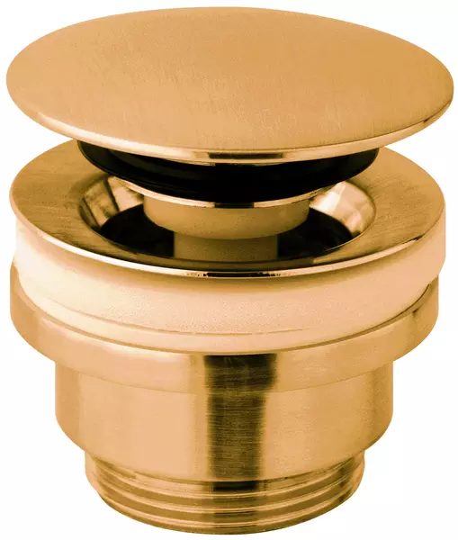 Донный клапан для раковины «Paffoni» ZSCA050HGSP с механизмом Клик-Клак медовое золото брашированное