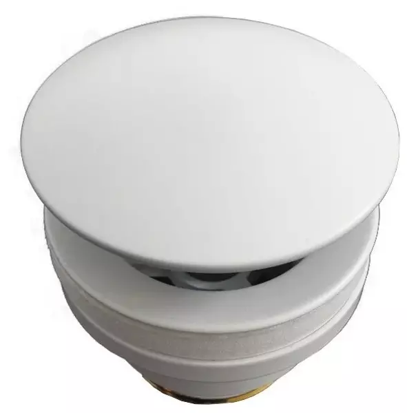 Донный клапан для раковины «Paffoni» ZSCA050BO с механизмом Клик-Клак белый матовый