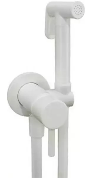 

Смеситель с гигиеническим душем «Paffoni» Tweet Round ZDUP110BO белый матовый