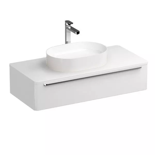 

Тумба с раковиной «Ravak» SUD 110 (Ceramic Slim 55 O) подвесная белая