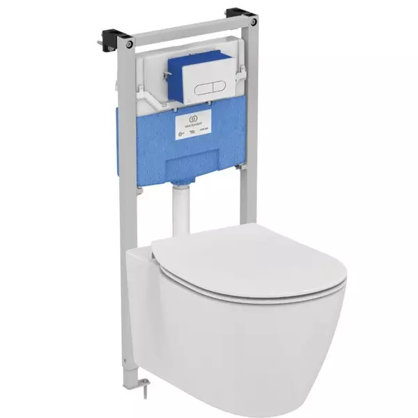 

Комплект инсталляция с унитазом, крышкой и кнопкой смыва «Ideal Standard» Prosys Frame Connect R030701 белый