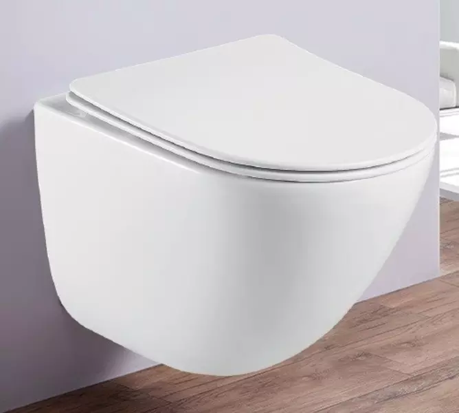 

Подвесной унитаз безободковый «Esbano» Lotus белый с сиденьем дюропласт с микролифтом белое