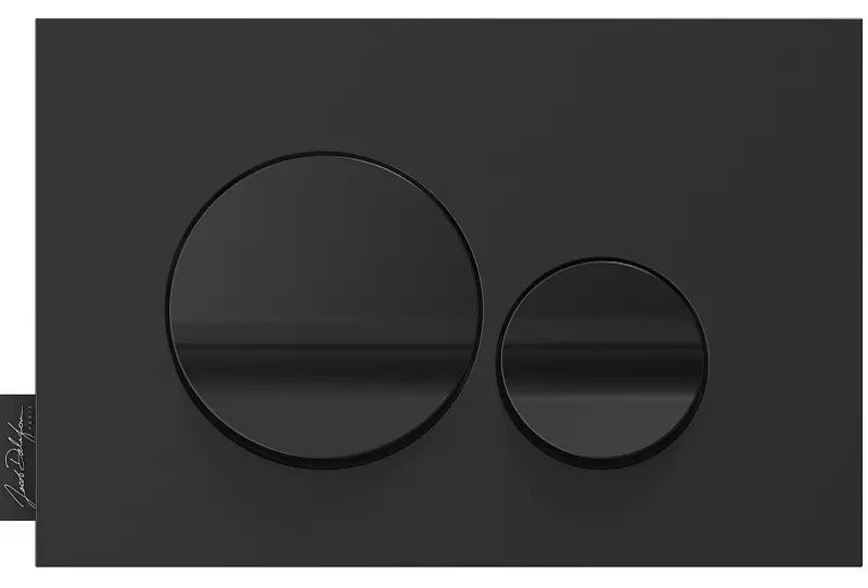 Кнопка смыва «Jacob Delafon» E20859-7-BMT матовый черный/глянцевый черный