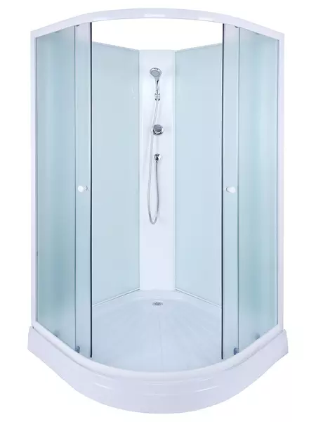 

Душевая кабина «Nautilus» 41790 100/100 низкий поддон матовая/белая без крыши