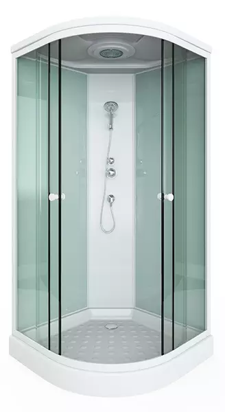 

Душевая кабина «Nautilus» 41800 100/100 низкий поддон матовая/белая