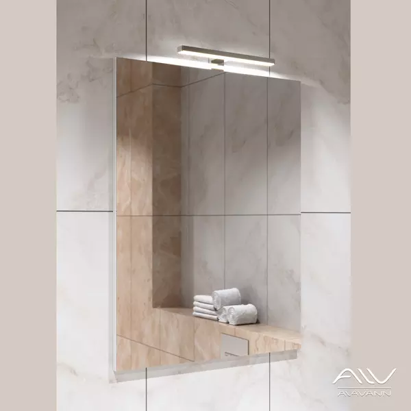 Зеркало «Alavann» Soft Silver 60 без света