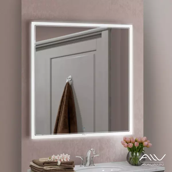 Зеркало «Alavann» Emma 90 с сенсорным выключателем с подсветкой