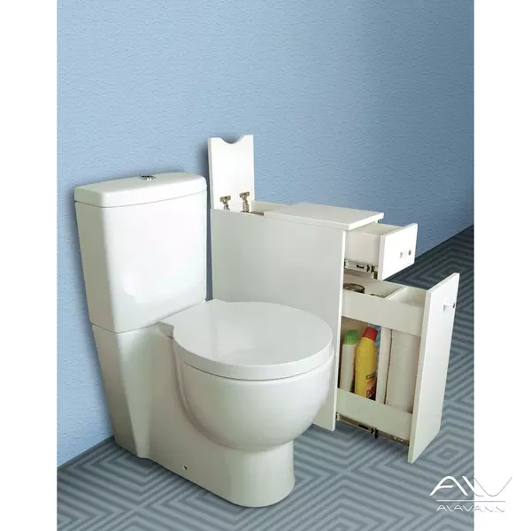 Комод-тумба к унитазу «Alavann» Soft 20 белый