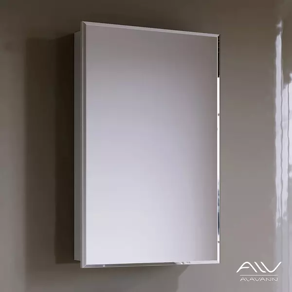 Зеркальный шкаф «Alavann» Vittoria 50 без света белый правый