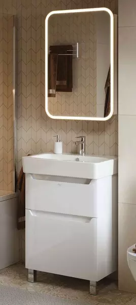 Мебель для ванной «Alavann» Lana 60 белая - фото 1