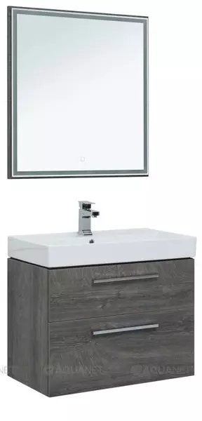 Мебель для ванной подвесная «Aquanet» Nova 60 дуб рошелье