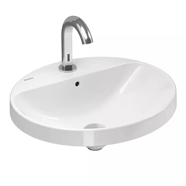 

Раковина «Geberit» Variform 55/45 500.720.01.2 фарфоровая белая