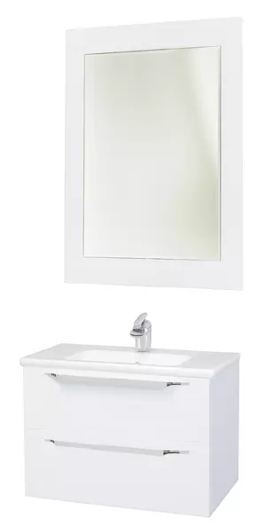 Мебель для ванной подвесная «Bellezza» Луиджи 60 с ящиками белая - фото 1