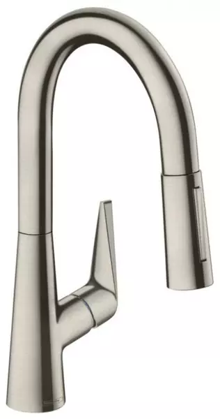 

Смеситель для кухонной мойки «Hansgrohe» Talis M51 73850800 с выдвижным изливом сталь