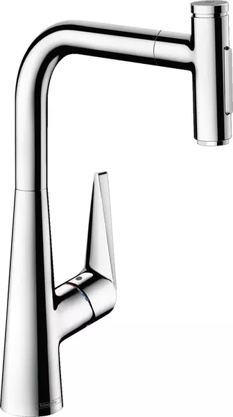 

Смеситель для кухонной мойки «Hansgrohe» Talis Select M51 72823000 с выдвижным изливом хром