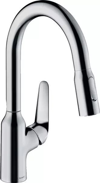 

Смеситель для кухонной мойки «Hansgrohe» Focus M42 71801000 с выдвижным изливом хром