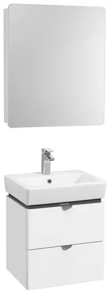 Мебель для ванной подвесная «Aquaton» Скай 50 белая - фото 1