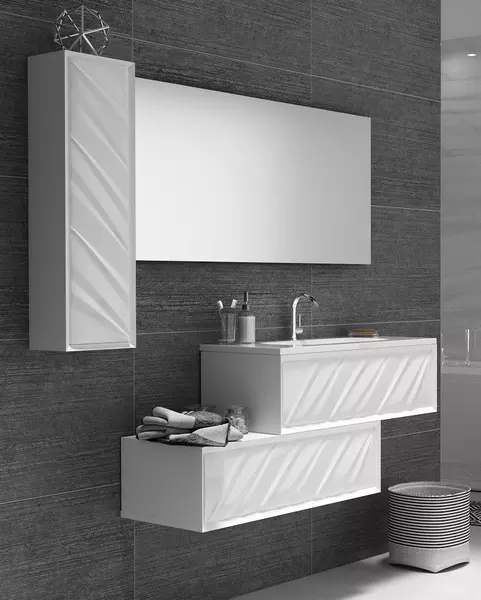 

Мебель для ванной подвесная «Marka One» Glace 100 white
