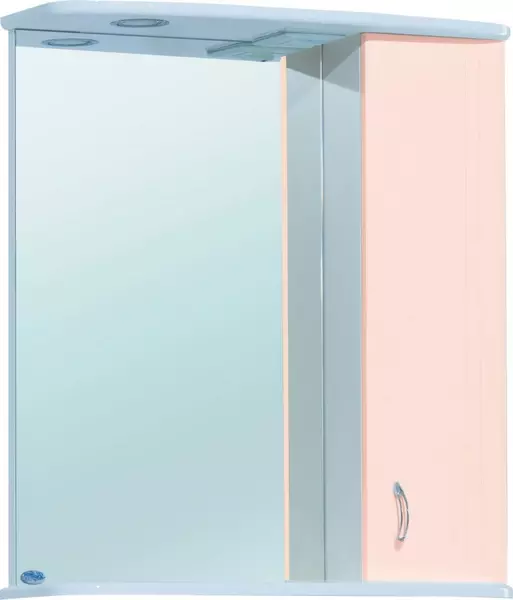 Зеркальный шкаф Bellezza Астра 60 Н с подсветкой бежевый правый 5833₽